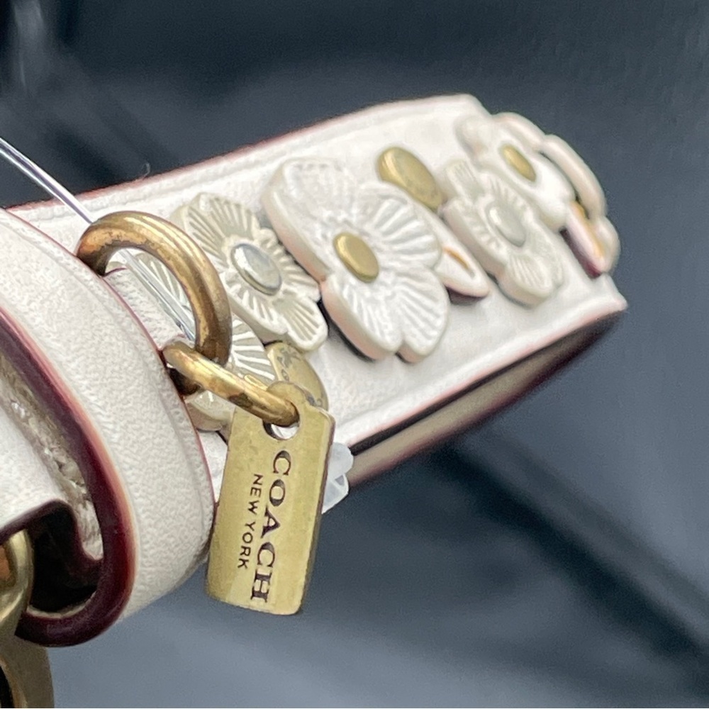 Coach Parker Color block Signature Pebbled leather with Tea Rose appliqué - Picture 8 of 15